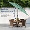 Best Choice Products 10ft 3-Tier Patio Umbrella, Market Sun Shade w/ Tilt Adjustment, Easy Crank